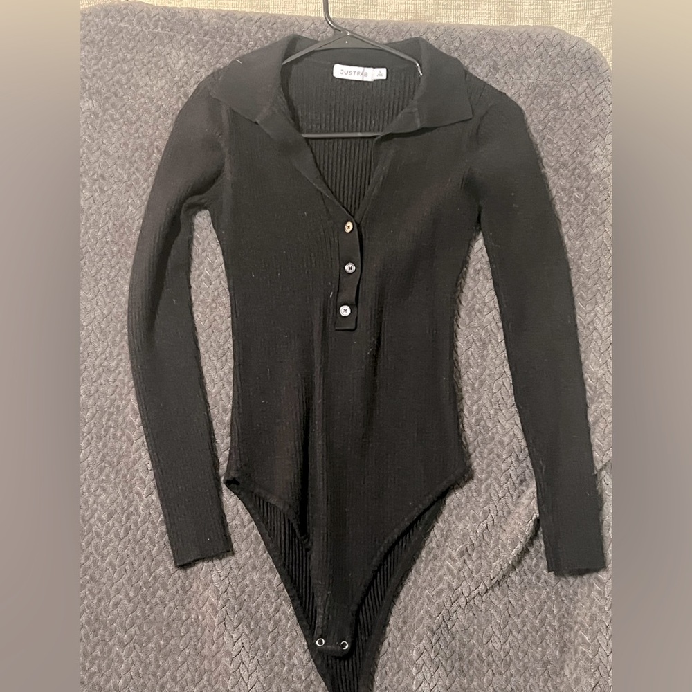V neck sweater bodysuit-nwot
